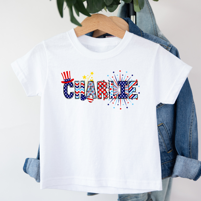 Kids Patriotic Custom Name